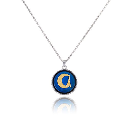 Funny mood pendant necklace - fairy glow in the dark cute moon ne…