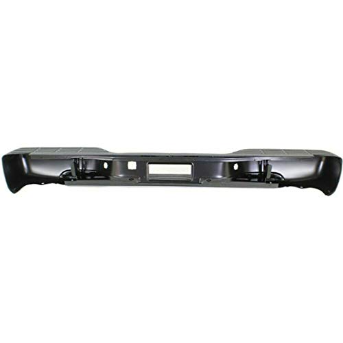 Steel Rear Bumper Roll Pan W/LED License Plate Lamp For 1995-2004