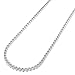 Sterling Silver Italian 2.5mm Solid Franco Square Box Link 925 Rhodium Necklace Chain 16