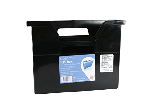 Iris Small Open Top File Box, Clear