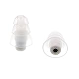Earplugs - Soft Flanged Aqua Block Reusable Hypoallergenic Silicone Hearing Protection Ear Plug Reducing Noise for Sleeping, Concerts, Music, Shooting , Construction Work, Motor Sports Racing (CLEAR)