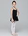 Ballet Leotard for Toddler Girls with Lace Skirt Tag110 (Black, 2T-4T, Height 39-44