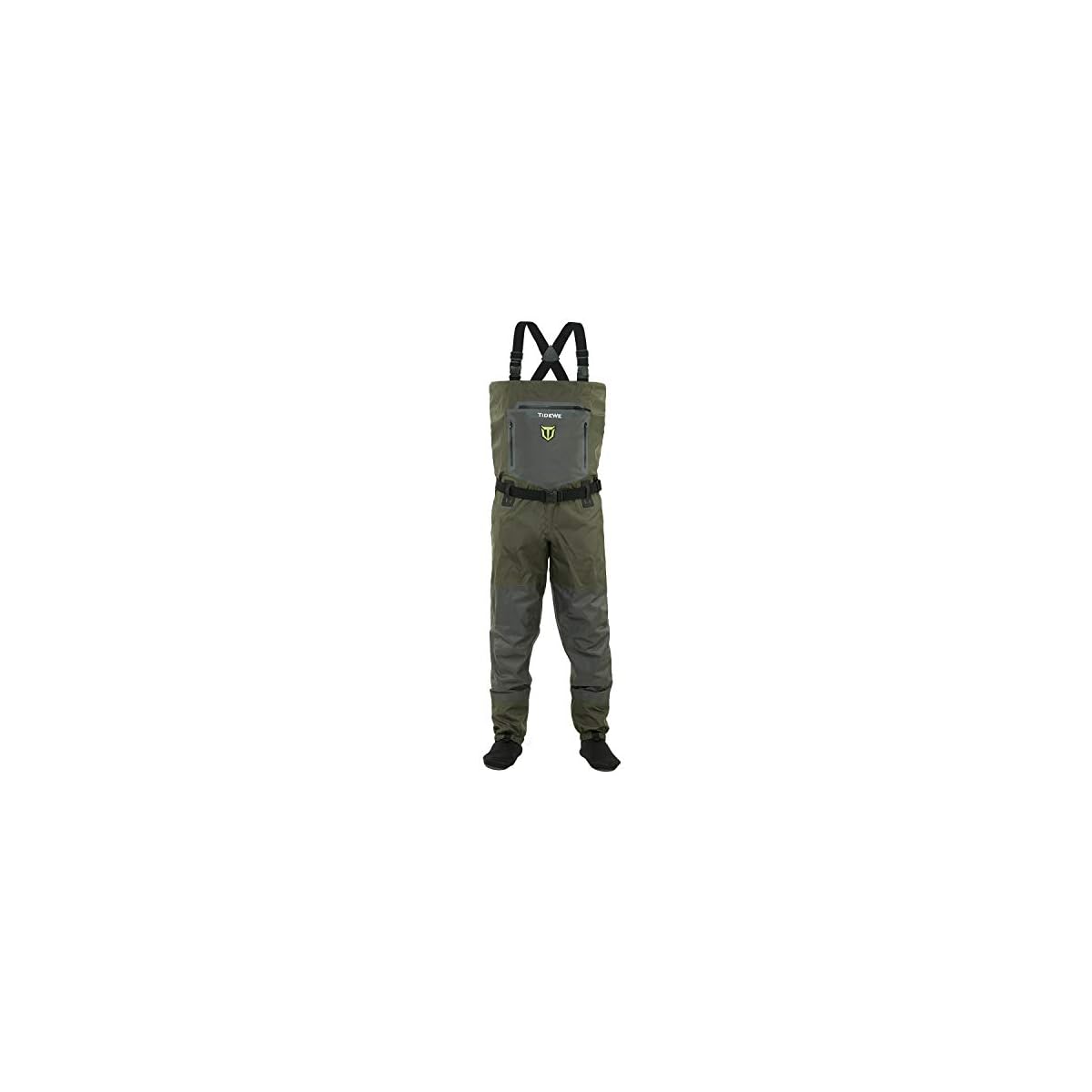 TIDEWE Breathable Waders, Waterproof Stockingfoot Chest Waders with