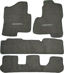 Gmc Yukon Xl Denali 2nd Row Bench Seat Medium Grey Carpet Floor Mats With Denali Logo 2000 2001 2002 2003 2004 2005 2006 00 01 02 03 04 05 06