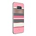 kate spade new york Flexible Hardshell Case for Samsung Galaxy S8+ - Berber Stripe Clear/Atlas Pink/Rose Gold Foil/Cream