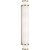 Hudson Valley Lighting Malcolm LED 30 Inch Bath Bracket - 4.75 Inches Wide by 30 Inches High-Aged Brass Finish