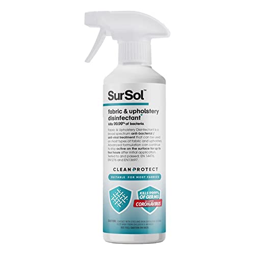 4lite, SurSol AlcoholFree Medical Grade Fabric Upholstery Disinfectant Spray, Transparent, 1L