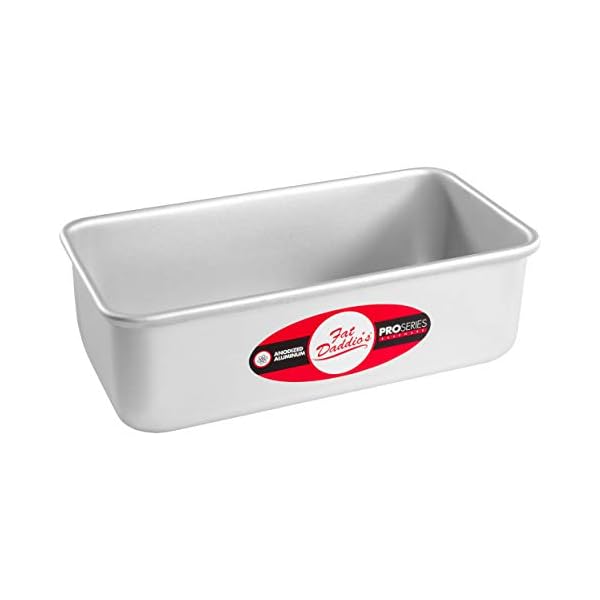 Fat Daddio's Anodized Aluminum Bread Pan, 7.75 x 3.75 x 2.5 Inch The