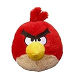 SwaddleDesigns 4 inch Angry Birds Plush Toy, Red Bird