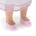14 Inch Doll Clothes ( Fancy Flower Dress with Matching Pink Dress Shoes and Purse) Fits American Girl Wellie Wishers Dolls