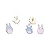 WINZIK Novelty Cartoon Lapel Brooch Pins Set 5pcs Cute Chinchillas Pattern Enamel-liked Badges for Women Girls Child Clothes Backpacks Decor