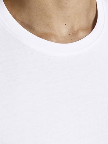 S JJEORGANIC Basic Tee SS O-Neck 3PK MP T-Shirt, Nero Confezione: 2 Bianche, 1 Nero, M Uomo