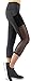 Neonysweets Womens Yoga Capri Tights Running Fitness Pants Leggings Gray M