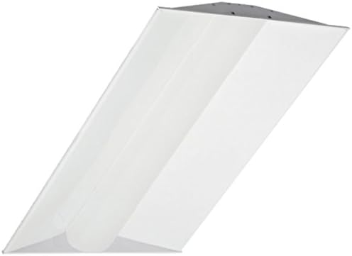 LED 2x4 Lay in Troffer - 42W White Frame Retrofit, Dimmable, 4000K (Cool White), 5400 Lumen, DLC Qualified and ETL Listed