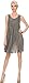 Sakkas 16608 - Vilaya Short Sleeveless Embroidered Sequin Tank Top Caftan Dress / Cover Up - Dark Grey - OS