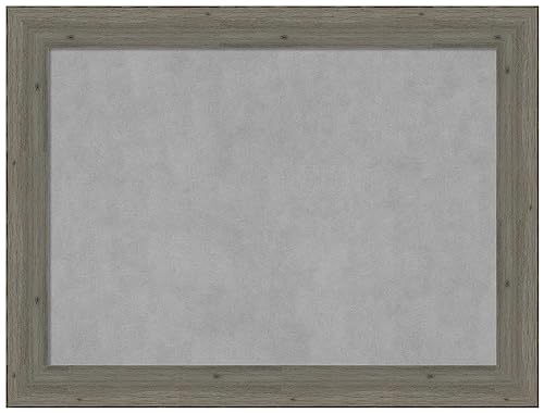 Amanti Art Grey Framed Magnetic Board 25x33 Medium Vision Board for use with Ma…
