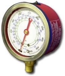 Robinair TIF9632R 63mm, Glycerin Filled Zero-Adjustable High Side Gauge
