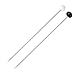 SUBANG 500 Pieces Sewing Pins 38mm Glass Ball Head Pins for Dressmaking Jewelry Components Flower Decoration,Black&White