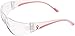 Safety Girl - Eva Series Anti Fog Safety Glasses for Women | Clear Lens with Pink Trim | ANSI Z87.1+ Certified Lightweight UV Safety Glasses | Scratch-Resistant Wraparound Eye Protection | 1 Pack