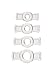 Doc Johnson Titanmen - 4 C-Ring Set - Helps Create Firmer and Thicker Erections - Side Tabs for Easy Removal and Adjustment - Clear