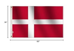 rhungift Premium Denmark Flag 3x5Ft