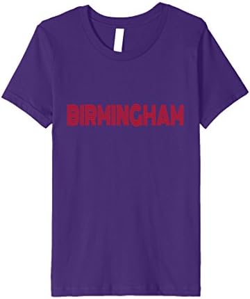 Kids Birmingham AL or UK Retro Vintage Style Souvenir T-shirt 8 Purple