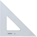 Alvin 4 inches Academic Transparent Triangle 45/90 S1450-4