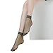 CHARHODEN 12 Pairs Women's Ankle High Soft Crystal Silky Socks (Gray)