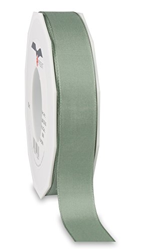 Praesent - Europa Taffeta Ribbon Old Green 25 mm width, 50 m length