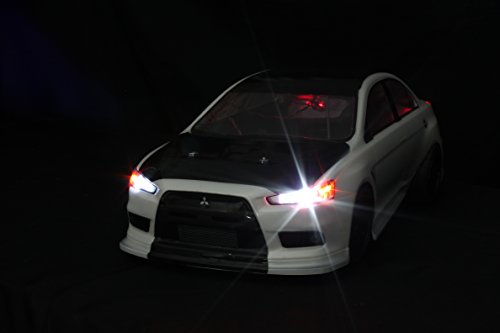 Genuine MyTrickRC - MYK-CR1 2 Headlight RC Car Light System Includes Multi-Function Controller and 8 LEDs - 2 Headlights, 4 Turn signals, 2 Taillights/Brake lights