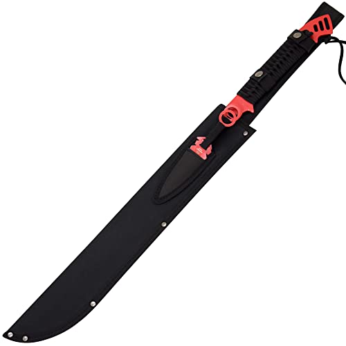 thumbnail image 2 of Snake Eye Tactical Full Tang 27" Blade – Katana/Ninja Sword/Machete – Rainbow Finish, Half Serrated, Sheath Included 2 of 4