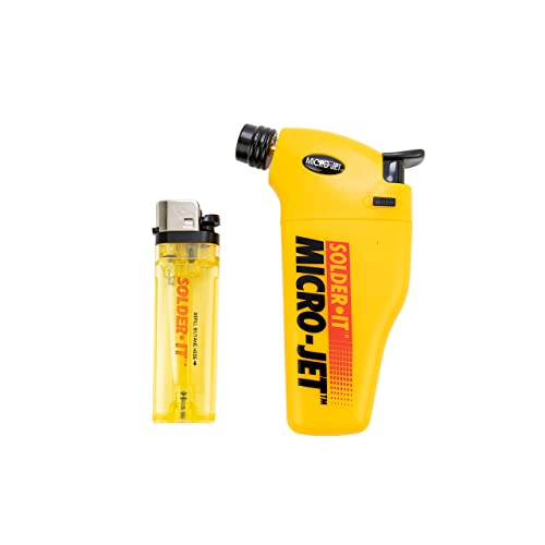 SolderIt MicroJet Torch (MJ300) Butane Torch Lighter with Safety