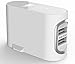 Wall Charger 2 USB Ports with Foldable Plug and SmartIQ Technology for Apple iPhone 6 / 6 Plus, iPad Air 2 / mini 3, Samsung Galaxy S6 / S6 Edge, Nexus, HTC M9, Motorola, LG and More (White)