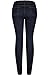 2LUV Women's Stretchy 5 Pocket Dark Denim Skinny Jeans Dark Indigo 9