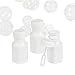 48 White Wedding / Anniversary Hexagon Bubble Bottles, 0.3 Ounce