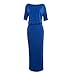 Party Dress,Laimeng Women Summer Long Maxi BOHO Evening Party Dress with Pocket (XL, Blue)