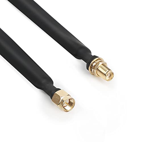 Nelawya LoRa Flat Cable SMA Male to SMA Female Window and Door Feed