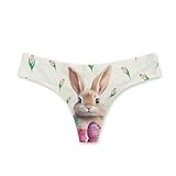 Coloranimal Thongs for Women's Happy Easter Rabbit