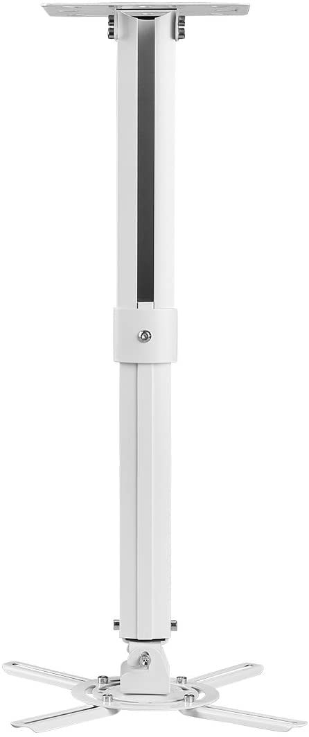 suptek Projector Ceiling Bracket - Universal Projector Wall Mount Bracket Holder with 21-54cm Extension Pole up to 13.6kgs Load Capacity