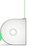 3D Systems Cube Compostable PLA Plastic Cartridge - Glow in the Dark Green 380156