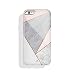 iPhone 6/6s case Marble, Akna Collection High Impact Flexible Silicon Case for Both iPhone 6 & iPhone 6s [Pink Marble Geometric] (920-U.S) primary