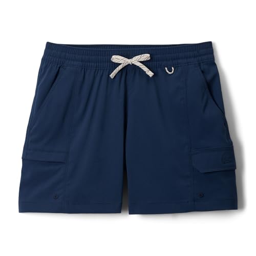 Columbia Youth Girls Tech Trail Utility Short, Collegiate Navy, X-Small