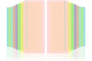 Heetobcos 16 Pieces Guided Reading Highlight Strips Colored Overlays Bookmark Reading Tracking Rulers with Line for Dyslexia, ADHD and to Reduce Visual Stress