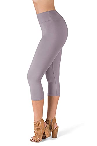 SATINA High Waisted Capri Leggings for Women