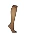 L'eggs Women's 10 Pair Everyday Reinforced Toe Knee Highs, Off Black, One Size