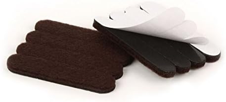 Slipstick CB042 Self Stick Felt Strips for Surface Protection (16 Pads) Protects All Hard Surfaces, 1.3 cm x 6.7 cm Slider Pads, Brown - Image 4