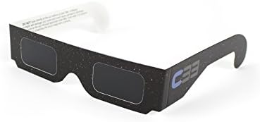 Solar Eclipse Glasses C33 - CE &amp; ISO Certified | 10 Pack Eclipse Viewing Glasses | Simple &amp; Slick Style | Eye Protection For Children &amp; Adults | August 21st 2017 |Direct Sun Viewing Shades