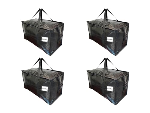 TERRIFI 4 Heavy Duty Extra Large Moving Bags, Stronger Handles, Durable Storage Packing Bags, Perfect for Transport, Ideal for Organizing and Packing