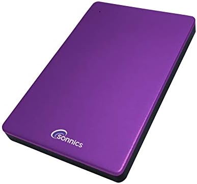 Sonnics 1TB Portable SSD Purple USB 3.1 External PC Mac Smart TV PS4 Xbox