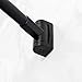 Adjustable Curved Shower Curtain Rod, Rustproof Aluminum, Adds Space and Adjusts from 36 in to 61 in, Telescoping Design, Elegant Finish (Black Finish)
